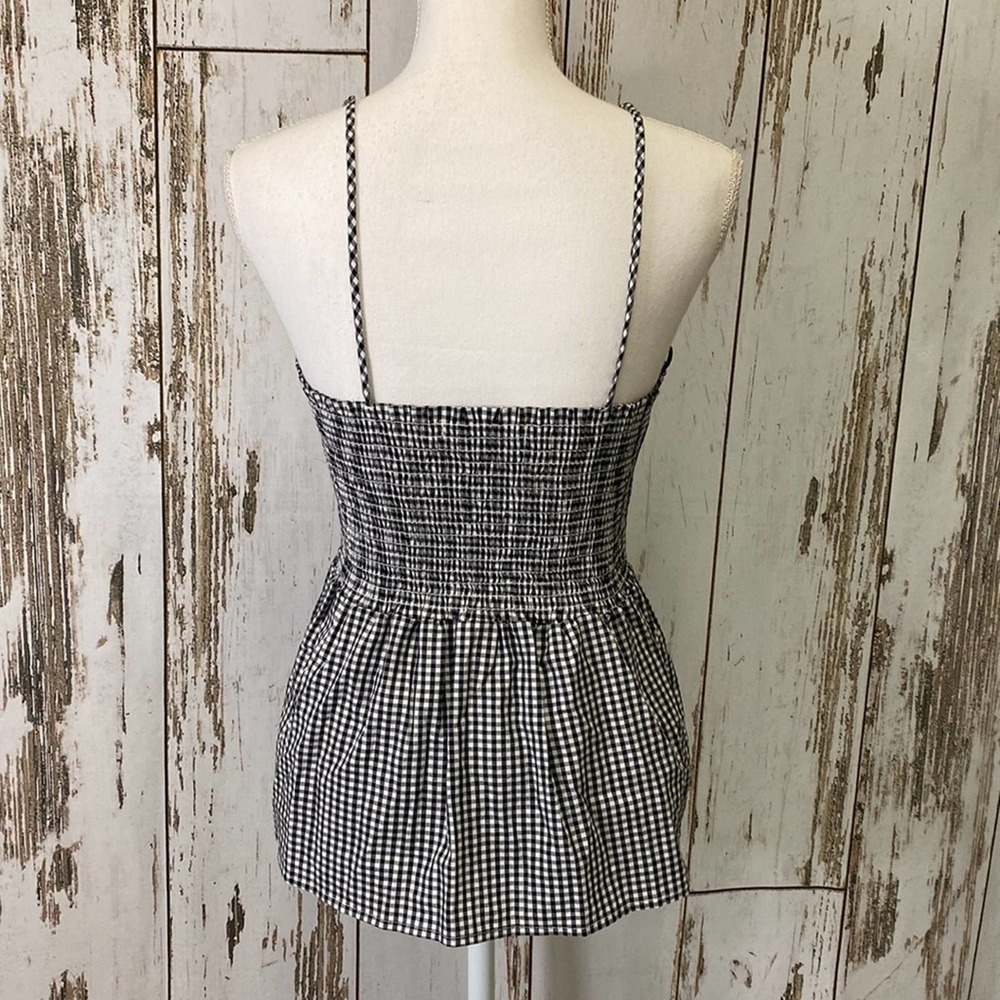 Potter's Pot Black and White Gingham Check Blouse - Picture 3 of 5